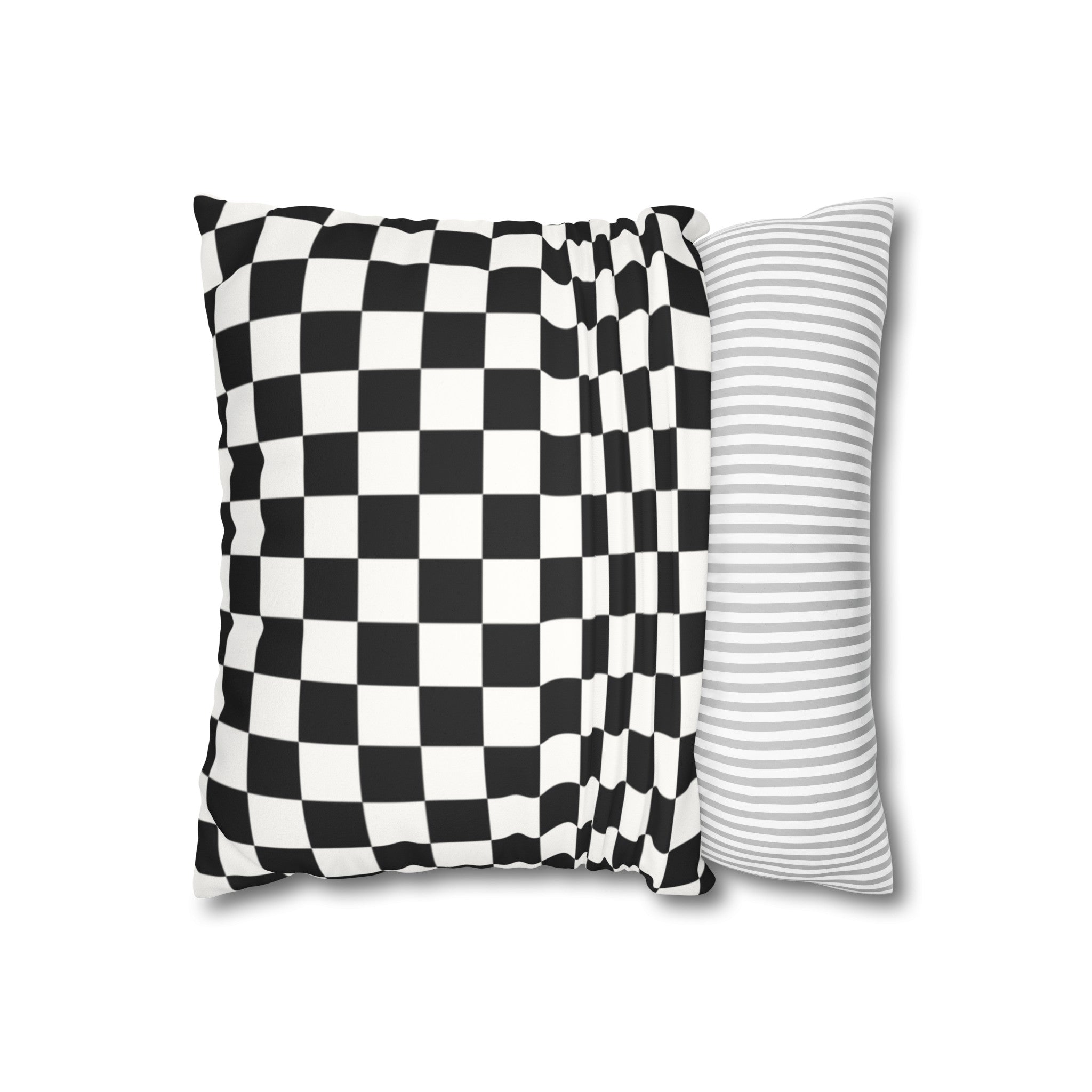 ELVTD Checker Pillow Cover